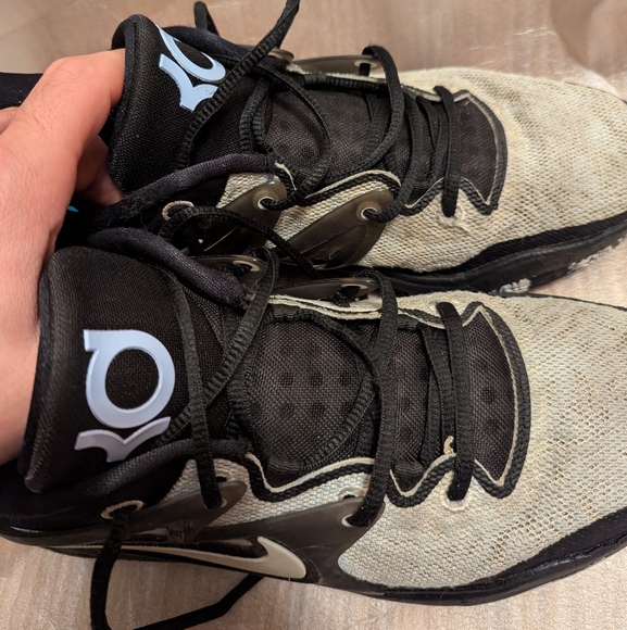 Nike KD 15 basketball sneakers men's size 11 black and white refuge Kevin Durant - Picture 3 of 8